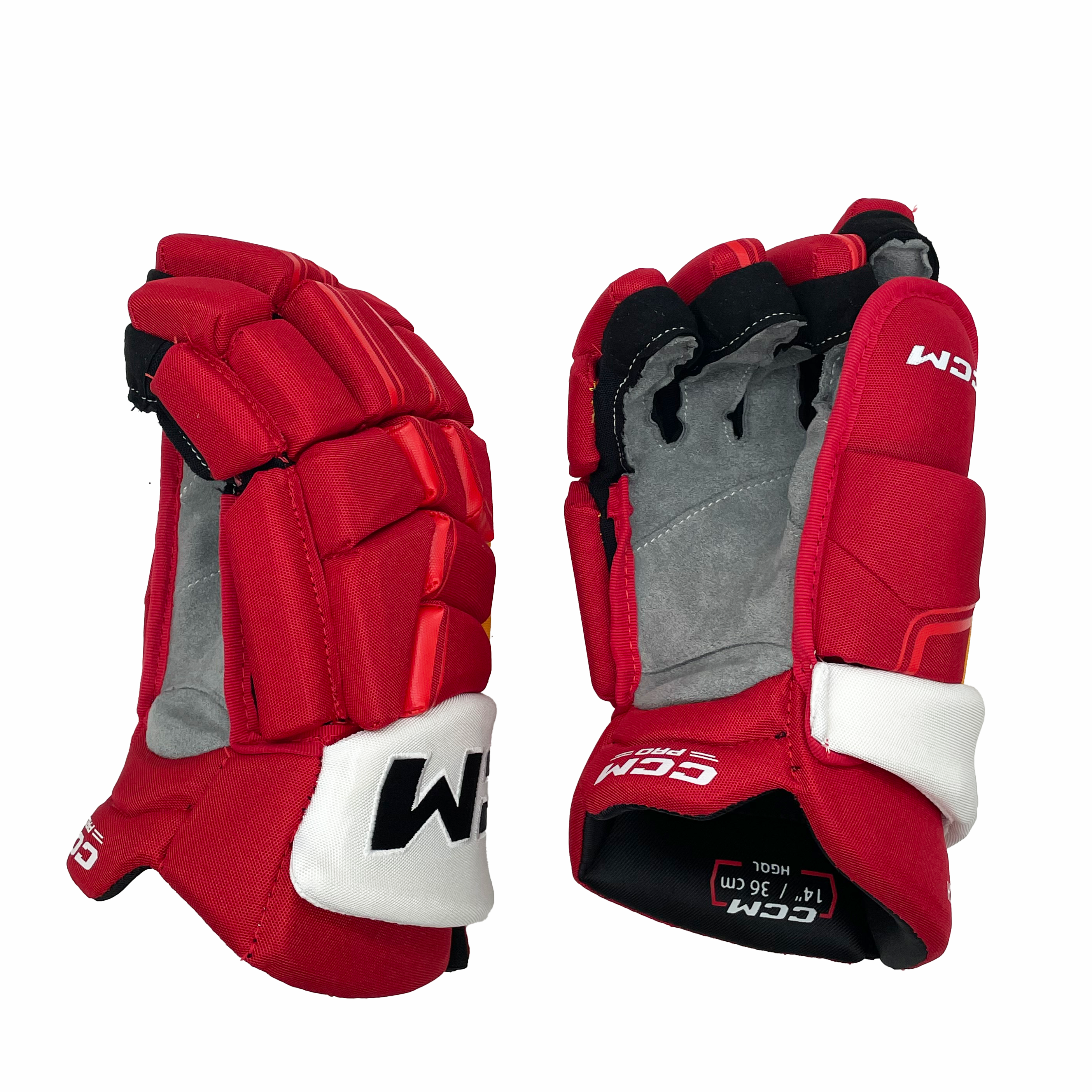 CCM HGCL - Gant NHL Pro Stock - Yegor Sharangovich (Rouge/Jaune/Blanc)